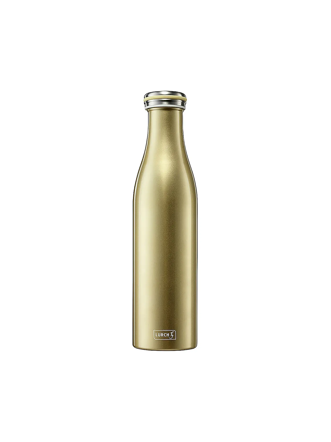 LURCH | Isolierflasche - Thermosflasche Edelstahl 0,75l Gold Metallic | 